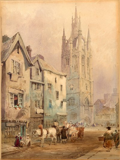 St. Nicolaaskathedraal, Newcastle upon Tyne door Thomas Miles Richardson